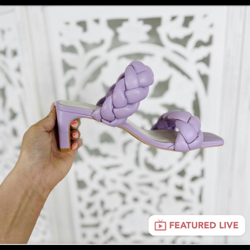 Soda Lilac Woven Sandals